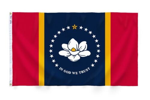 Mississippi Flag Grommets Finish