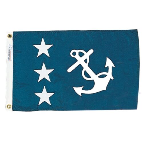 Past Commodore Flag Grommets Finish