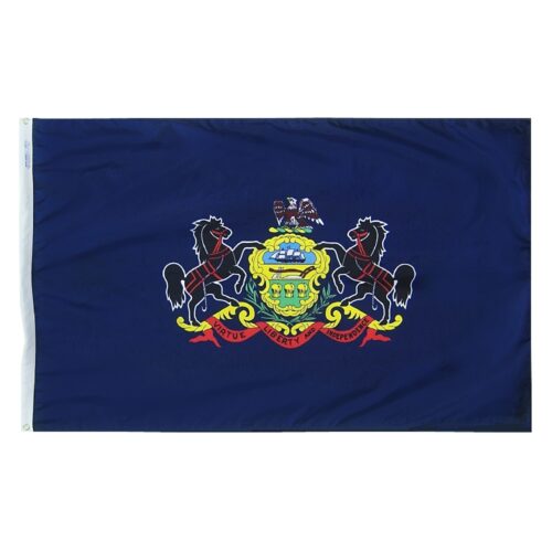 Pennsylvania Flag Grommets Finish