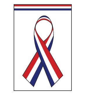 Red White Blue Ribbon Banner Grommets