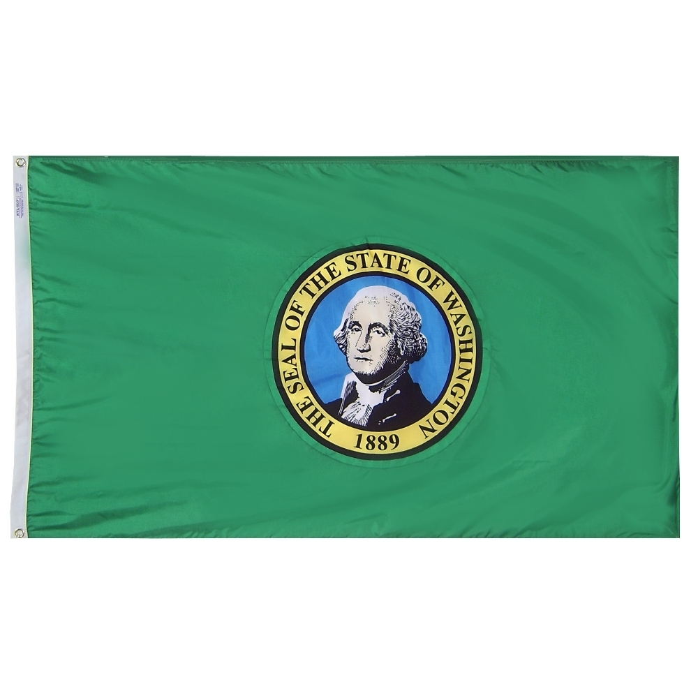 Washington Flag - Grommets 2 Washington Flag Grommets Finish