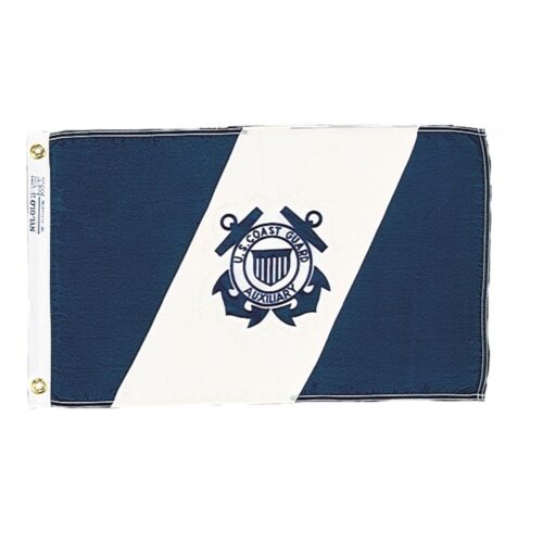 U.S. Coast Guard Auxiliary Ensign Grommets Finish