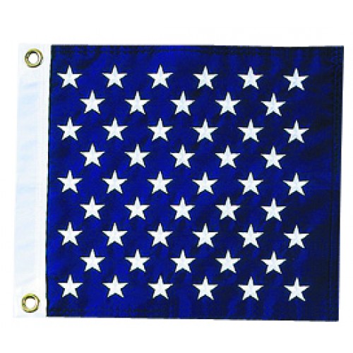Embroidered US Union Jack Grommets Finish