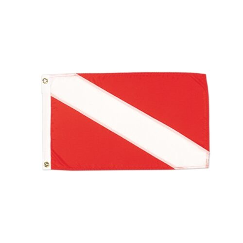 Skin Diver Down Flag Grommets