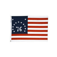 Embroidered Cotton Bennington Flag - Grommets