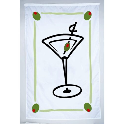 Cocktail Banner Grommets Finish