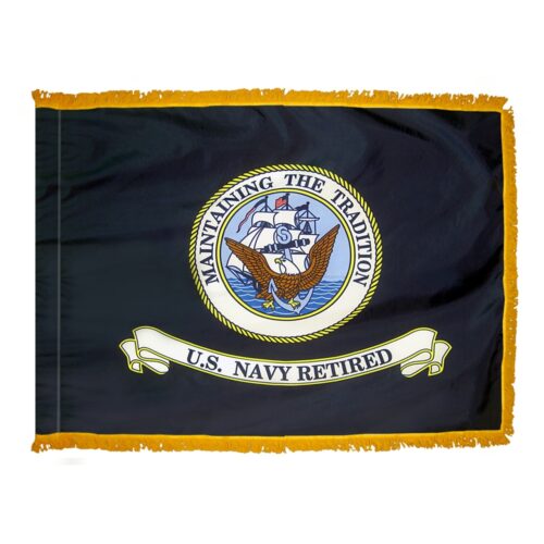 Nylon US Navy Retired Flag Fringe
