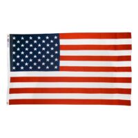Cotton Sheeting American Flag - Grommets