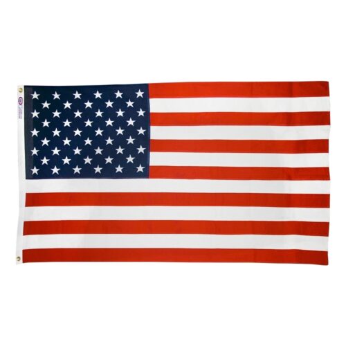 Cotton Sheeting American Flag Grommets Finish