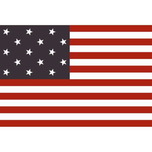 Cotton Star Spangled Banner Grommets Finish