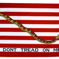 1st Navy Jack Flag - Grommets