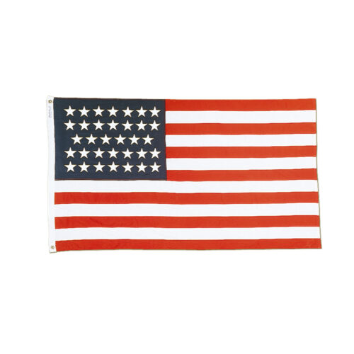 34 Star US Flag Grommets Finish