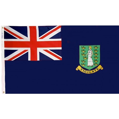 British Virgin Islands Civil Flag - Grommets 2 British Virgin Islands Civil Flag