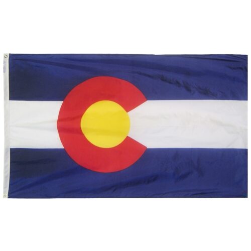 Colorado Flag Grommets Finish