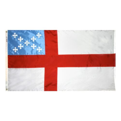 Episcopal Flag Grommets Finish