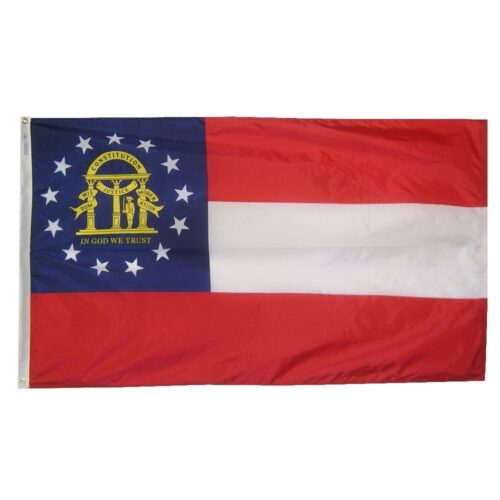 Georgia Flag Grommets Finish
