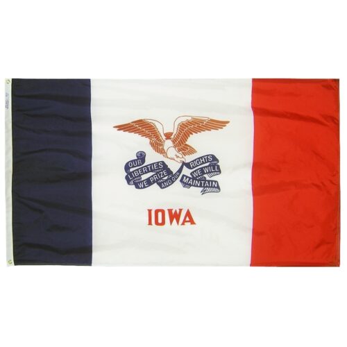 Iowa Flag Grommets Finish