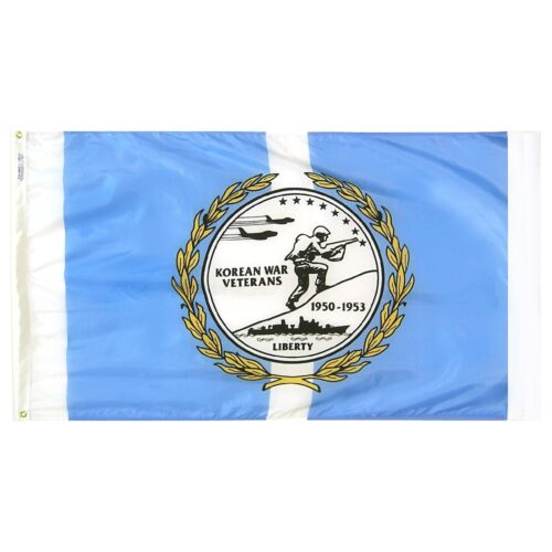 Korean War Vets Flag Grommets Finish