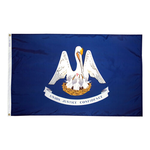 Louisiana Flag Grommets Finish