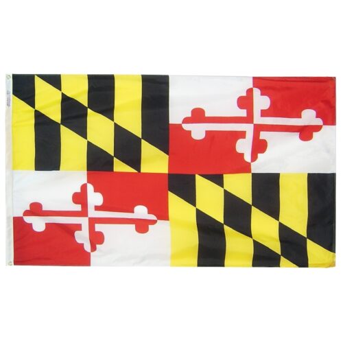 Maryland Flag Grommets Finish