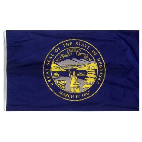 Nebraska Flag Grommets Finish