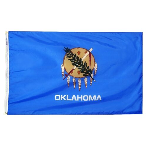 Oklahoma Flag Grommets Finish
