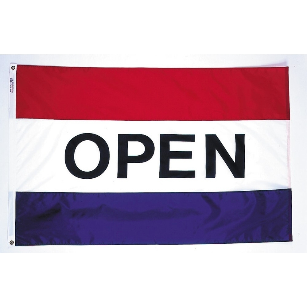 Open RWB Flag - Grommets 2 Open RWB Flag Grommets