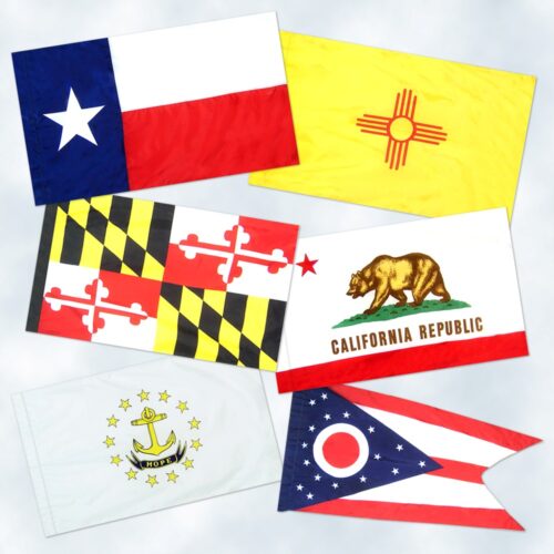 50 States Flag Set Pole Hem