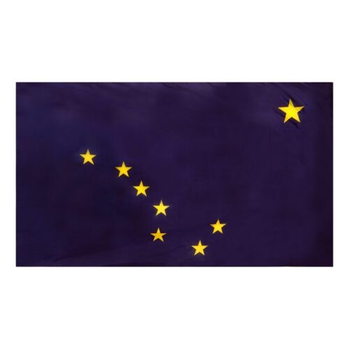 Alaska Flag Pole Hem Finish