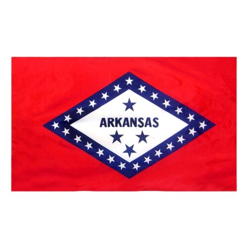 Arkansas Flag Pole Hem Finish