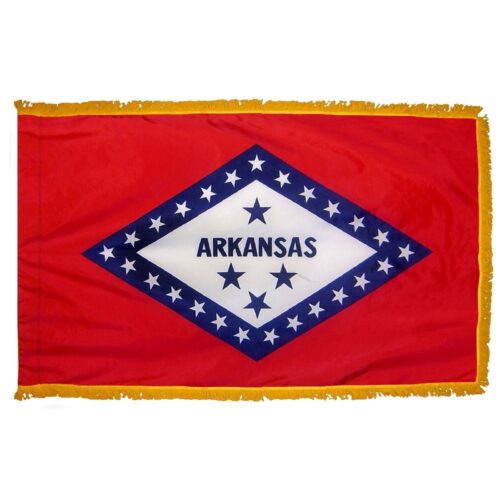 Arkansas Flag Fringe Finish