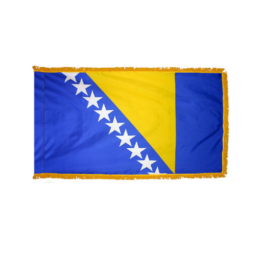 Bosnia and Herzegovina Flag Fringe Finish