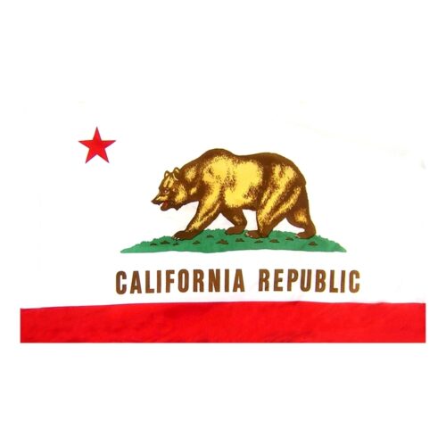 California Flag Pole Hem Finish