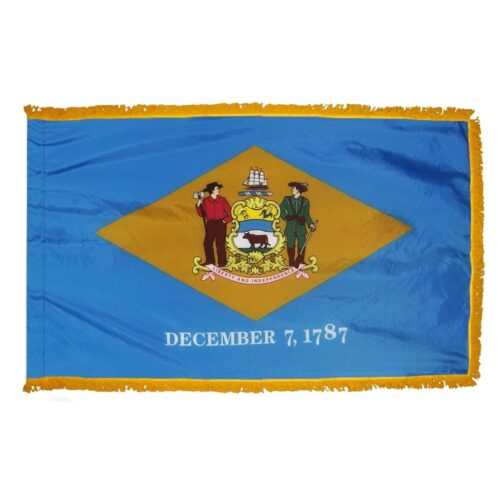 Delaware Flag Fringe Finish