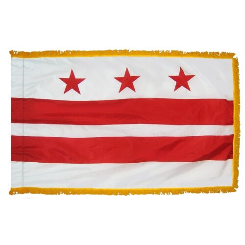 District of Columbia Flag Fringe Finish