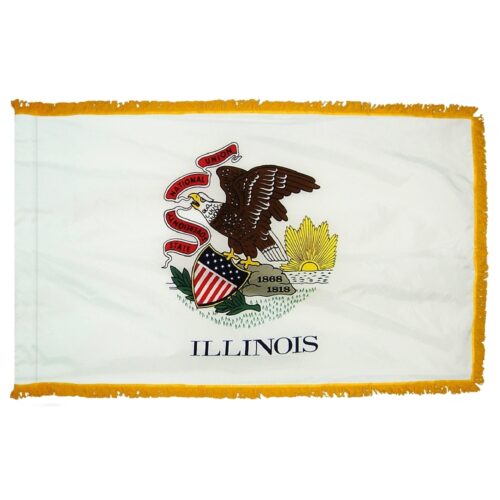 Illinois Flag Fringe Finish