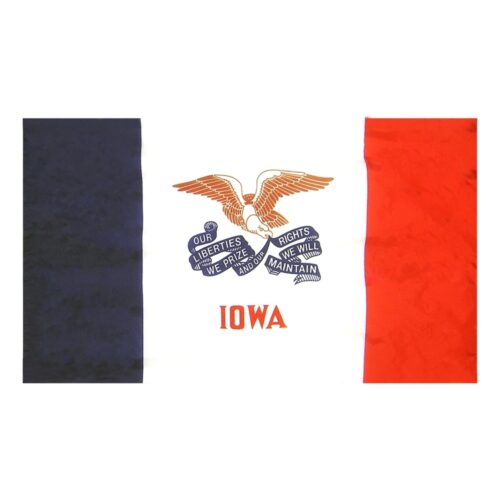Iowa Flag Pole Hem Finish