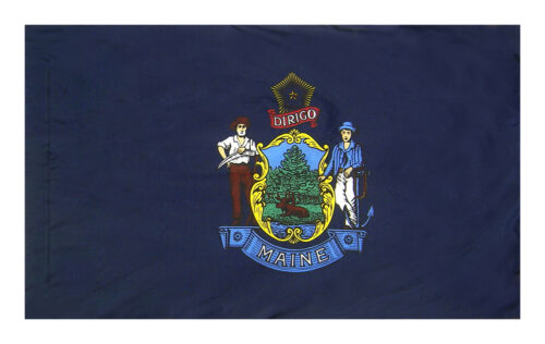 Maine Flag Pole Hem Finish