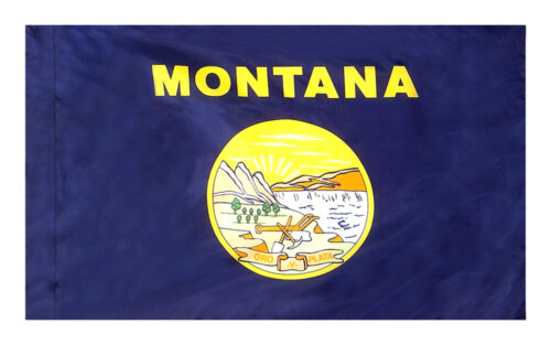 Montana Flag Pole Hem Finish
