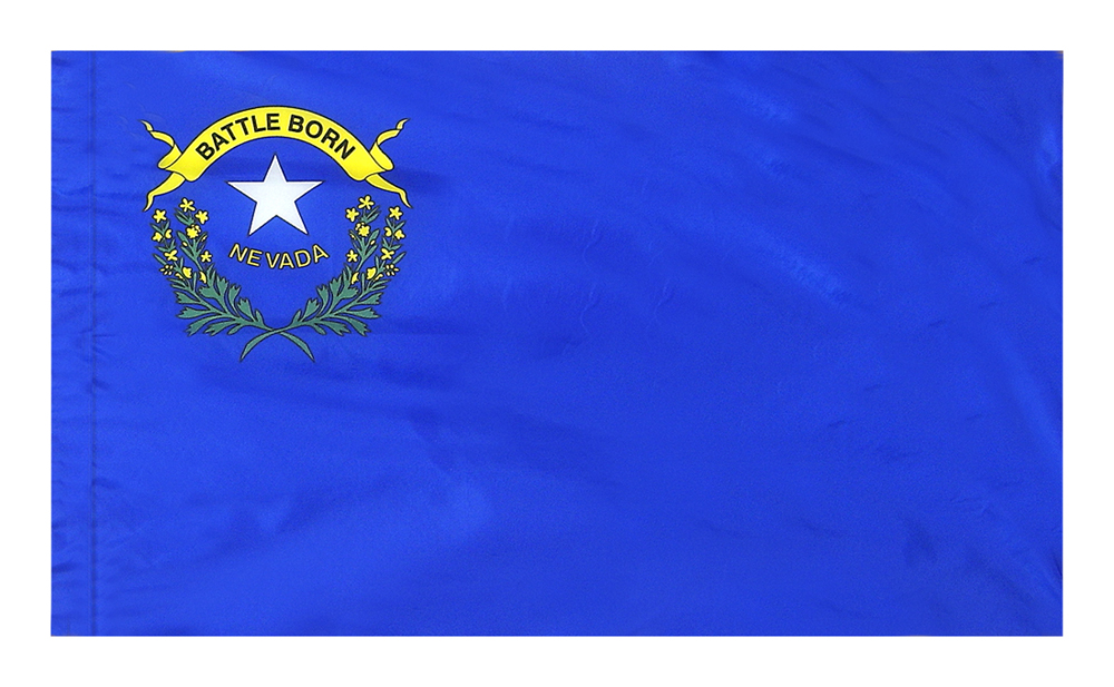 Nevada Flag - Pole Hem 2 Nevada Flag Pole Hem Finish