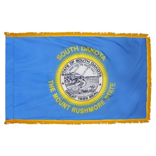 South Dakota Flag Fringe Finish