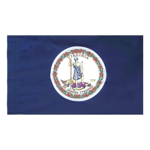 Virginia Flag Pole Hem Finish