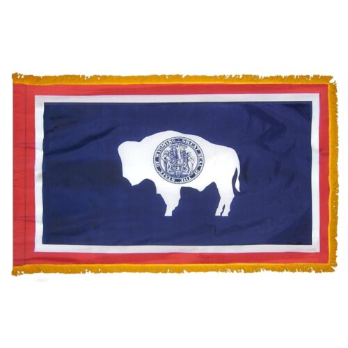 Wyoming Flag Fringe Finish