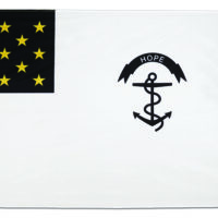 Rhode Island Regiment Flag - Grommets