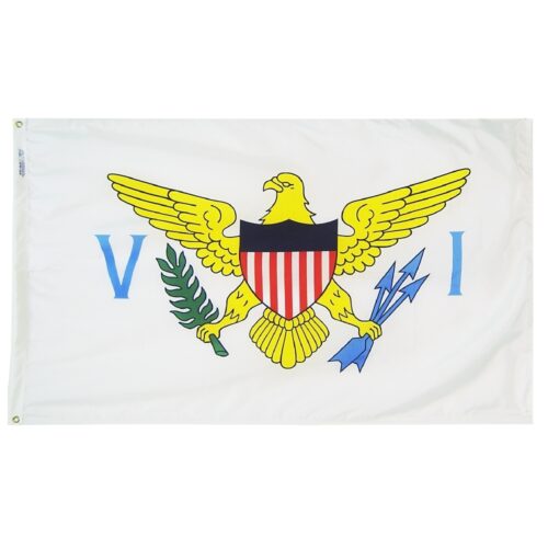 Virgin Islands Flag Grommets Finish