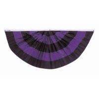 5 Stripe Mourning Fan - Grommets