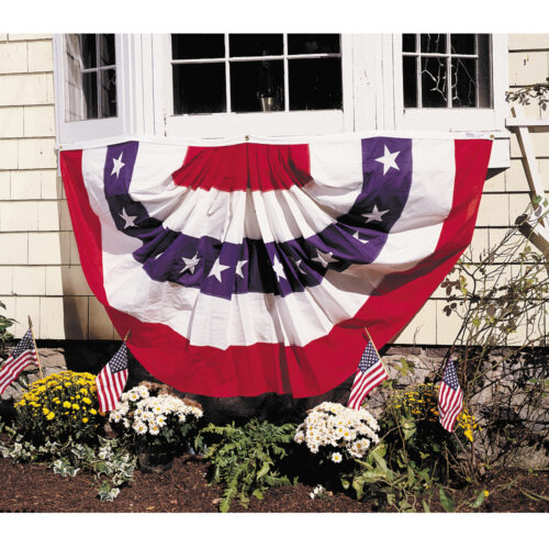 Nylon Pleated Full Fan With Stars Style 282