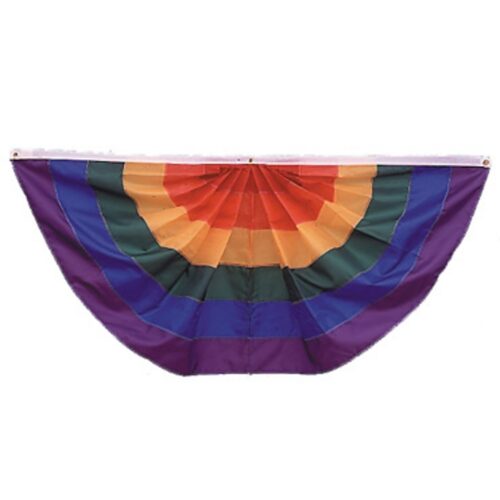 Sewn Rainbow Fan Grommets Finish