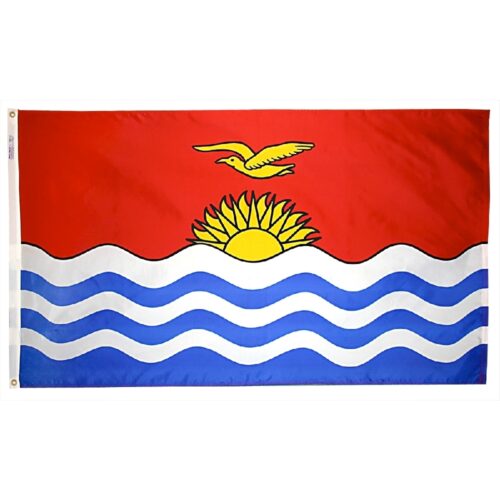 Kiribati Flag Fringe Finish