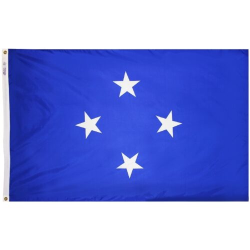 Nylon Micronesia Flag Grommets Finish